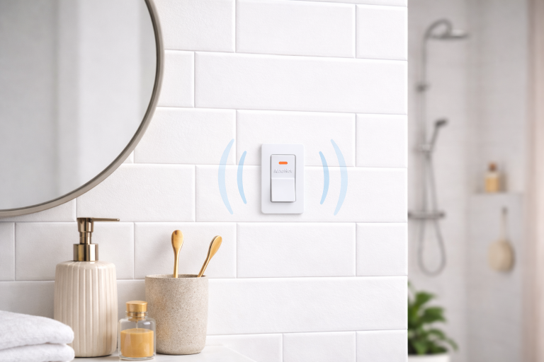 AutoHot | Wireless | LED Lighted Rocker Switch | WR-S-24LED