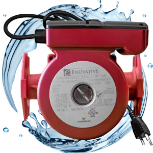 AutoHot on-demand hot water recirculation system with water flow visualization under sink
