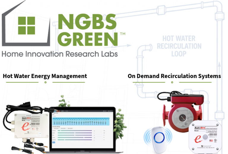 NGBS Certified Hot Water Recirculation Systems